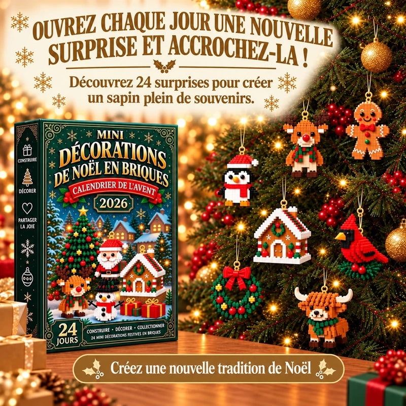 Calendrier de l 'Avent à construire – 24 mini décos de Noël